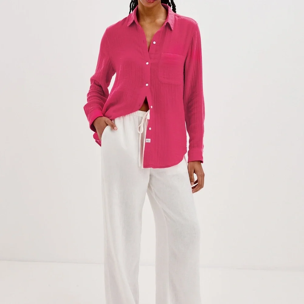 Rails Pink Button-Up Shirt - Picture 3 of 8